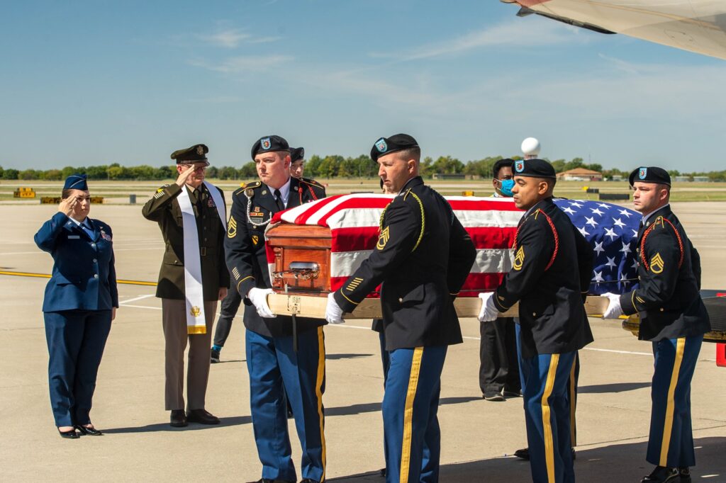 military casket