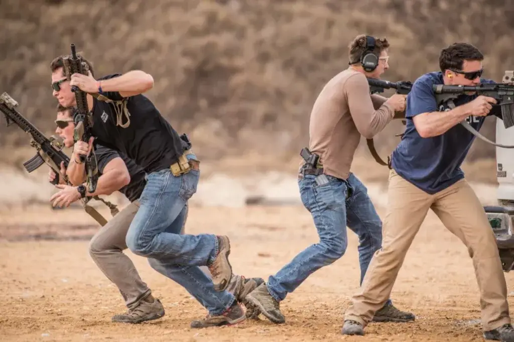<em>Marine Raiders train with M4 carbines and Glocks (U.S. Marine Corps)</em>