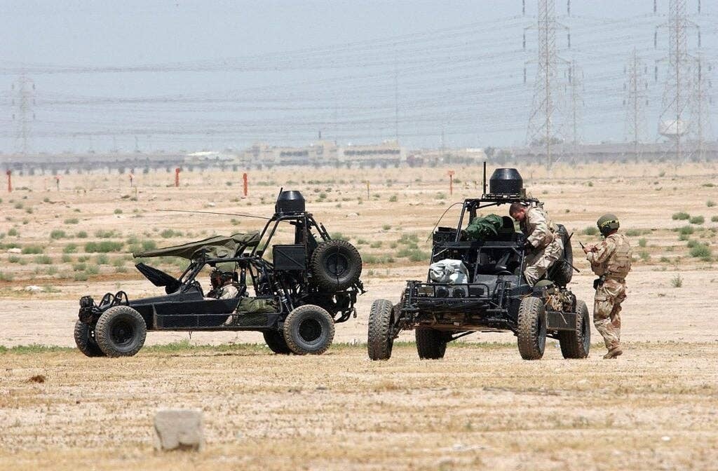 The Special Forces Desert Patrol and Light Strike Vehicles were heavily inspired by Meyers' dune buggy (U.S. Navy)