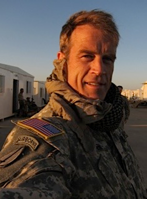 Somewhere in Jordan on the set of <em>Zero Dark Thirty</em> with way too much shemagh going on.  Photo courtesy of Mark Valley.