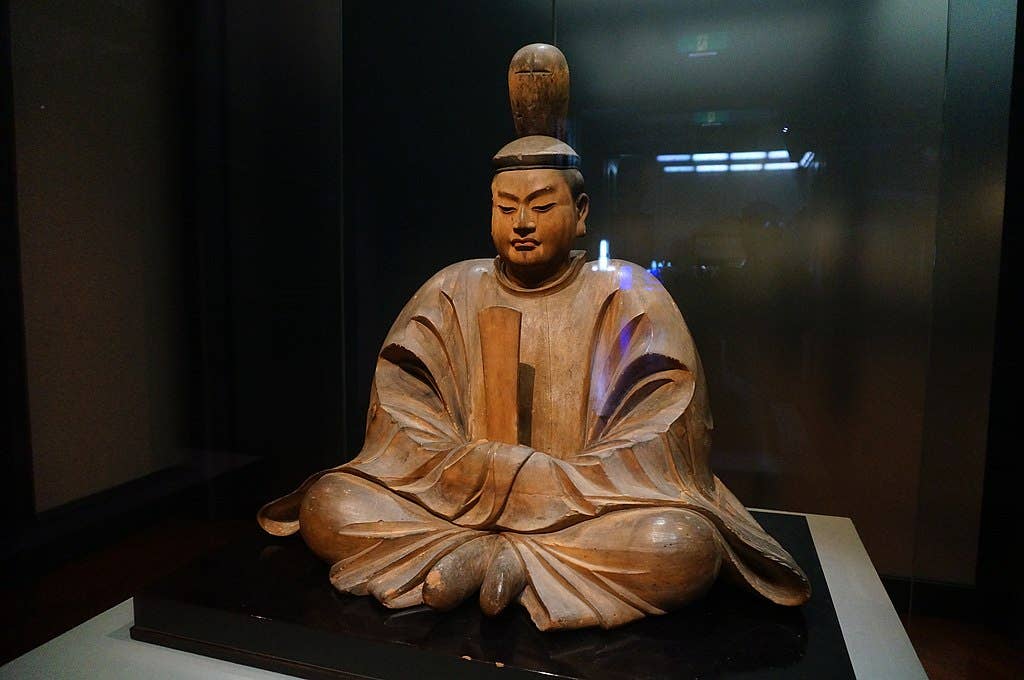 Hachiman, Kamakura period, 1326, Tokyo National Museum (Lent by Akana Hachimangū), Important Cultural Property.