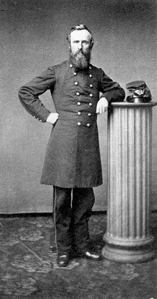 Hayes in Civil War uniform in 1861. (Wikimedia Commons)