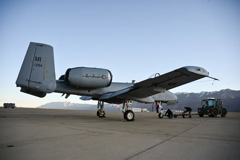 A-10 towed