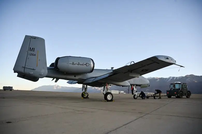 A-10 towed