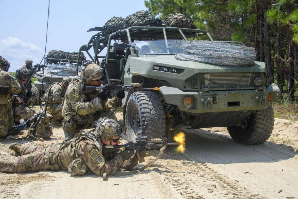 <em>The 82nd Airborne is the first unit to receive the ISV and associated upgrades like the AMP-HEL (U.S. Army)</em>