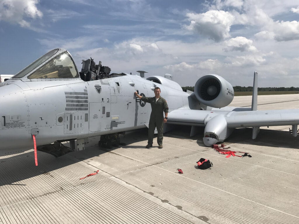 A-10 with pilot