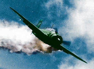 Watch rare footage of a Kamikaze attack caught on film