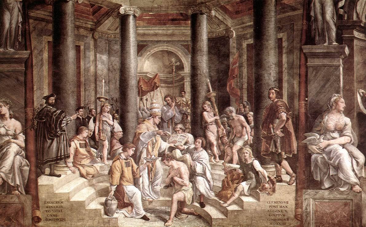 The Baptism of Constantine. (Wikipedia)