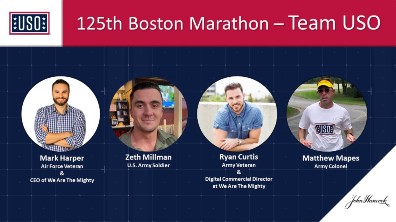 U.S. military veterans and service members to run 2021 Boston Marathon in support of USO
