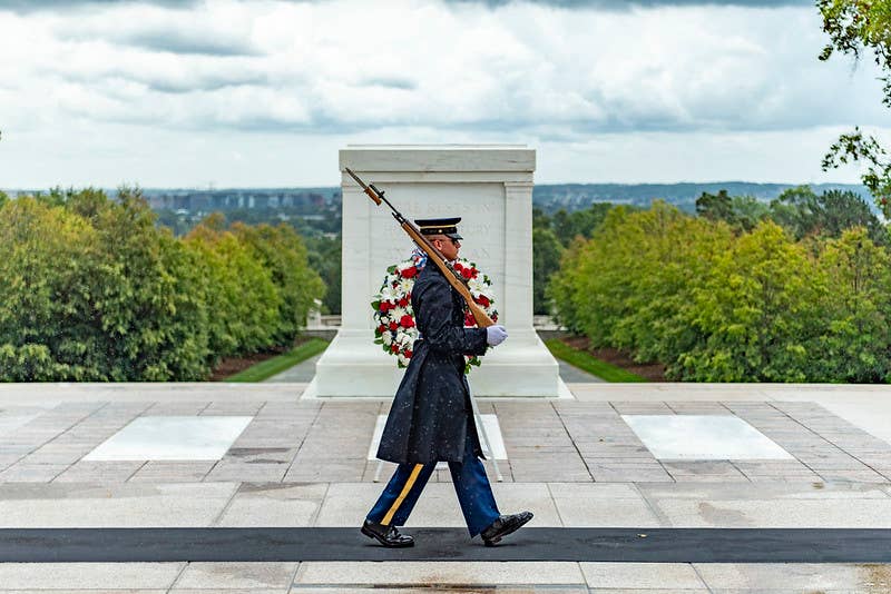 <em>Tomb Sentinels have stood guard through natural disasters and even terror attacks (Arlington National Cemetery)</em>