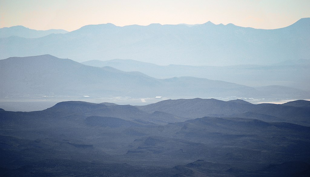 Area 51 seen from Tikaboo Peak. (Public domain)