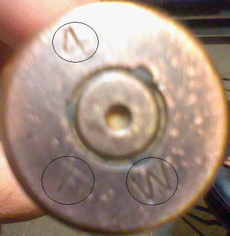 Headstamp of a .50 caliber bullet casing, made by the Twin Cities Ordnance Plant in 1944 and recovered from the <a href="https://en.wikipedia.org/wiki/Sahuarita,_Arizona#Sahuarita_Bombing_&amp;_Gunnery_Range_(1942_-_1978)">Sahuarita Bombing and Gunnery Range</a> in 2008.