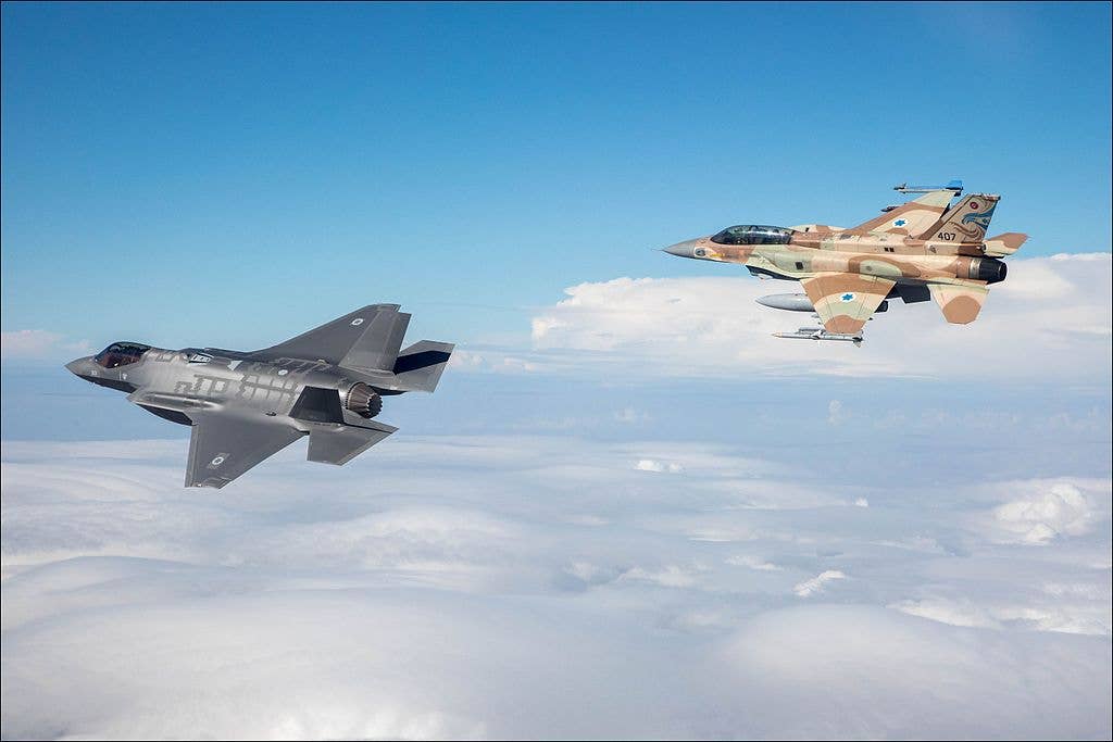 Israeli Air Force F-16I and F-35I. (Israeli Air Force)
