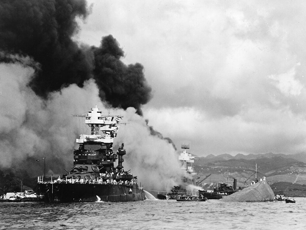USS Maryland one of the battleships at pearl harbor