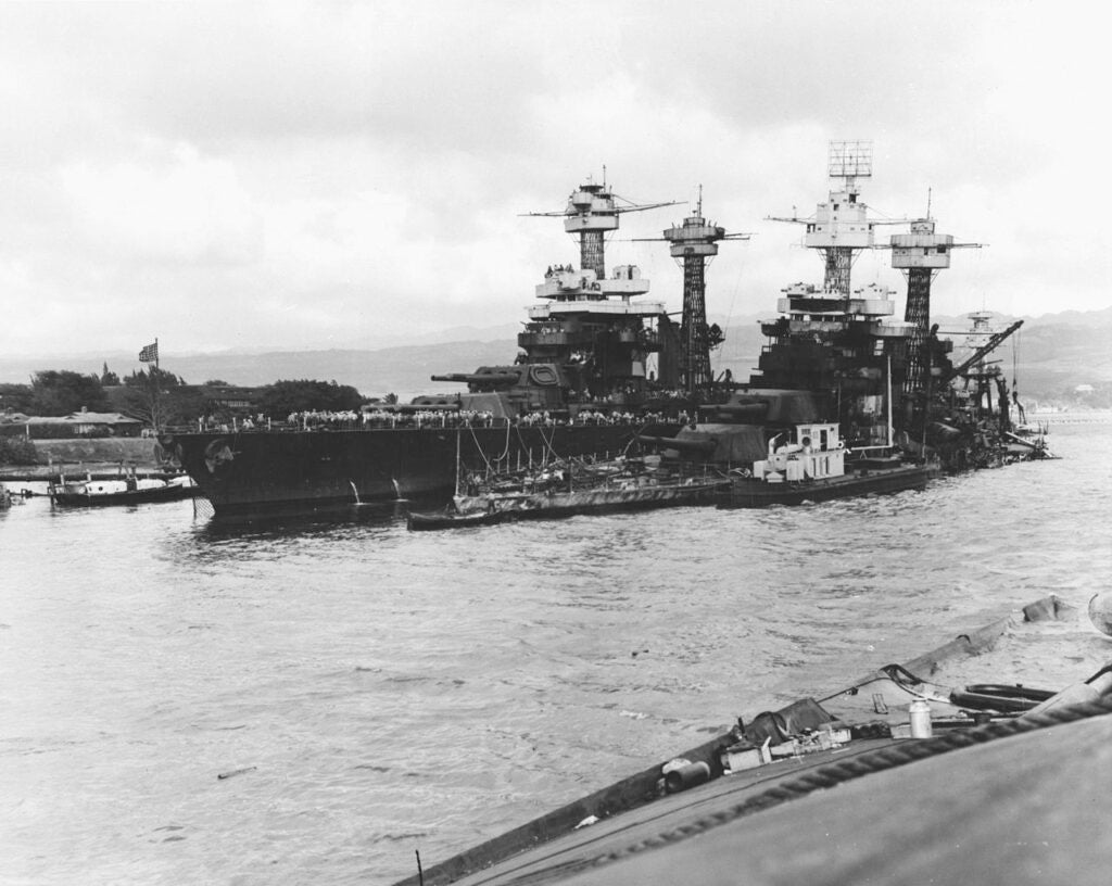 uss tennessee one of the battleships at pearl harbor