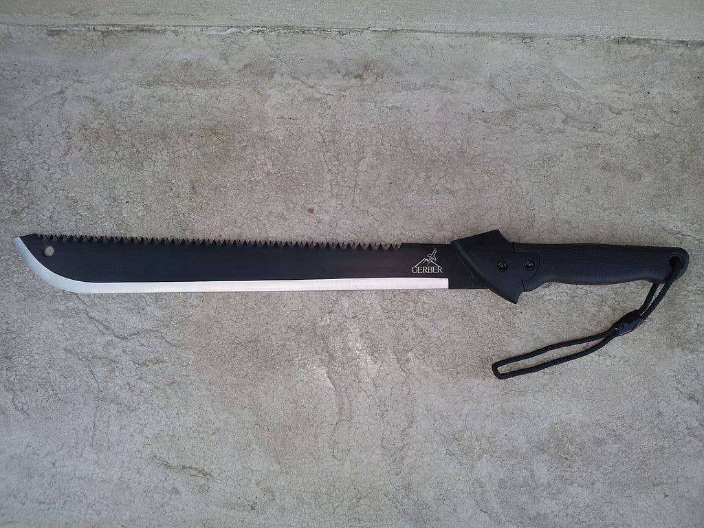 Gerber Legendary Blades machete/saw combo. (Wikipedia)