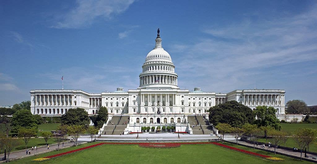 The western front of the United States Capitol. (Public domain)