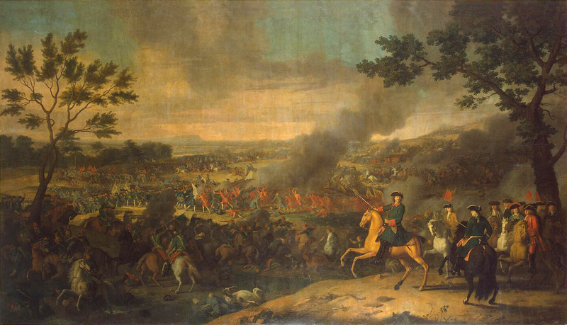<em>Peter the Great at the Battle of Poltava</em> by Louis Caravaque. (Public domain)