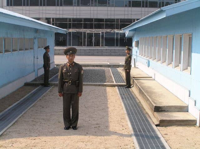 Korean DMZ from the North Korean side. (Wikipedia)