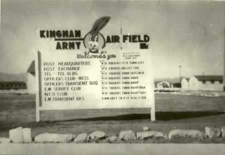<em>The entrance sign at Kingman Army Air Field (Kingman Army Air Field Museum)</em>