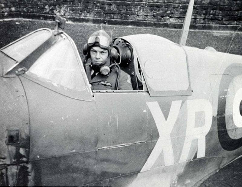 dunn in his spitfire