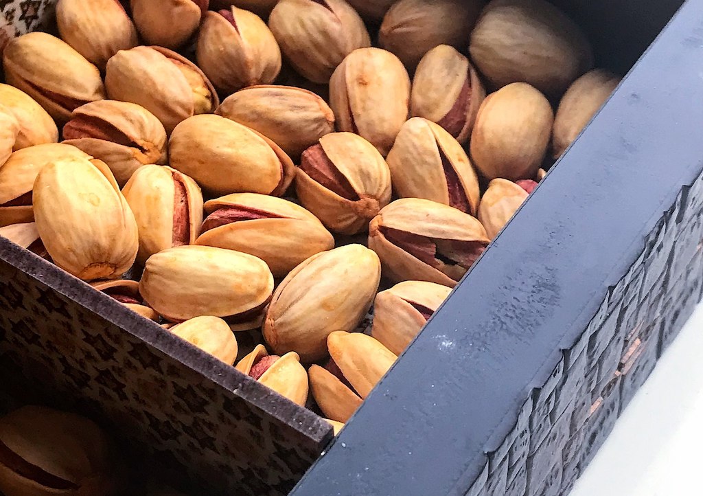Pistachio nuts from Iran.