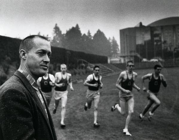 <em>Bowerman preferred to be thought of as a teacher rather than as a coach (University of Oregon)</em>