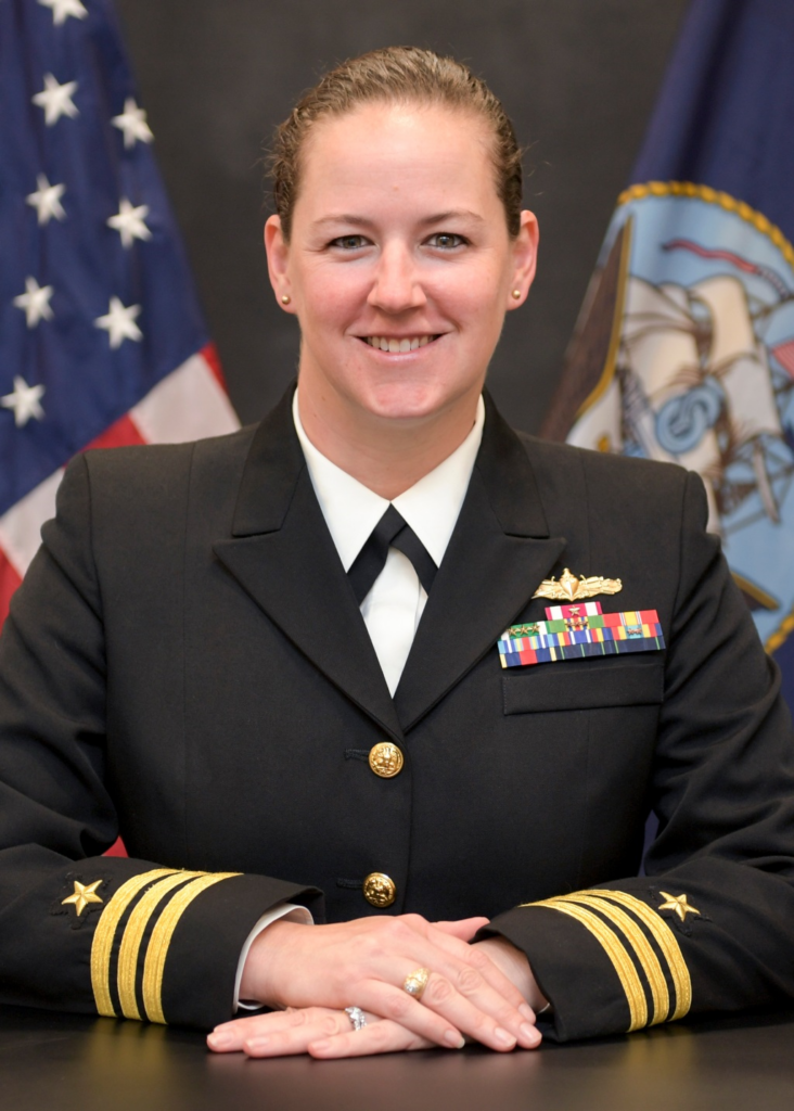 <em>Cmdr. Farrell made history as </em>Constitution<em>'s first female CO (U.S. Navy)</em>
