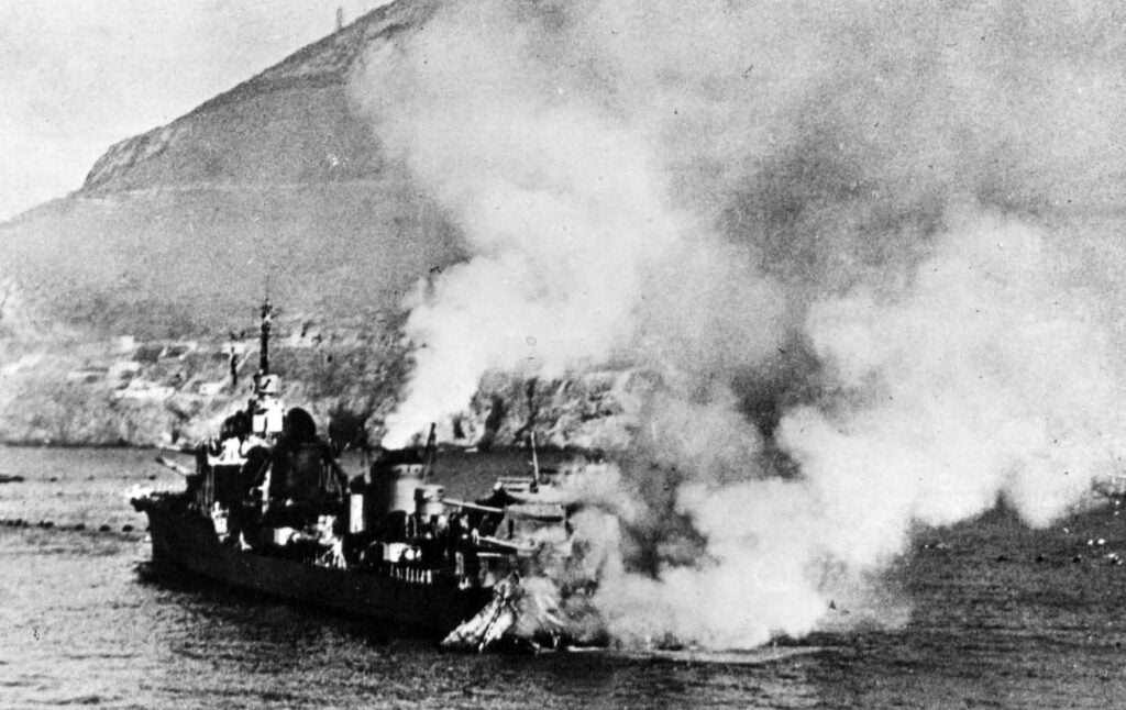 mogador royal navy sunk allied fleet