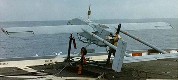 <em>The Pioneer can be launched from a ship's deck using a rocket motor (U.S. Navy)</em>