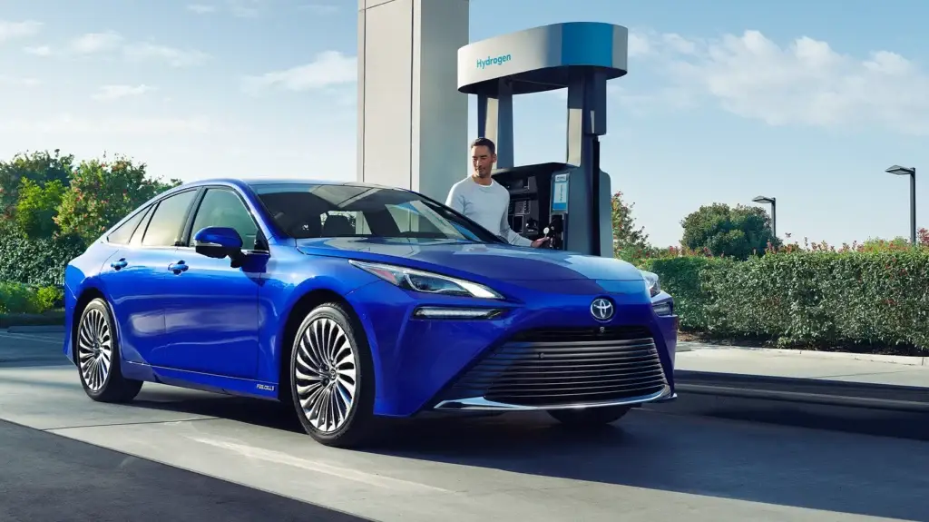 <em>Toyota has invested heavily in hydrogen fuel cells and their ability to cause minimal disruption to established day-to-day routines (Toyota)</em>