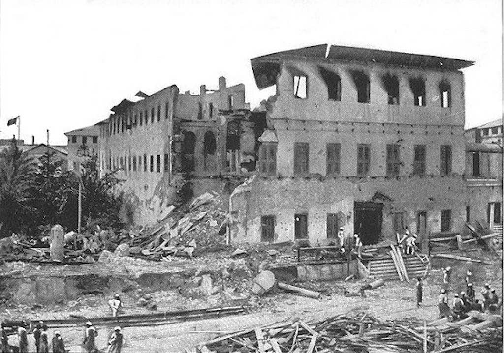 The Sultan's harem after the bombardment.