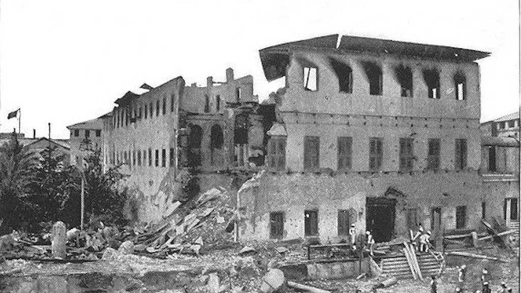 The Sultan's harem after the bombardment.