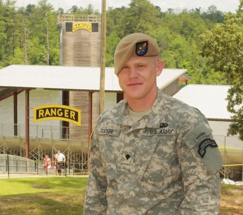 <em>Tucker served with distinction in the elite 75th Ranger Regiment (Brandon Tucker)</em>