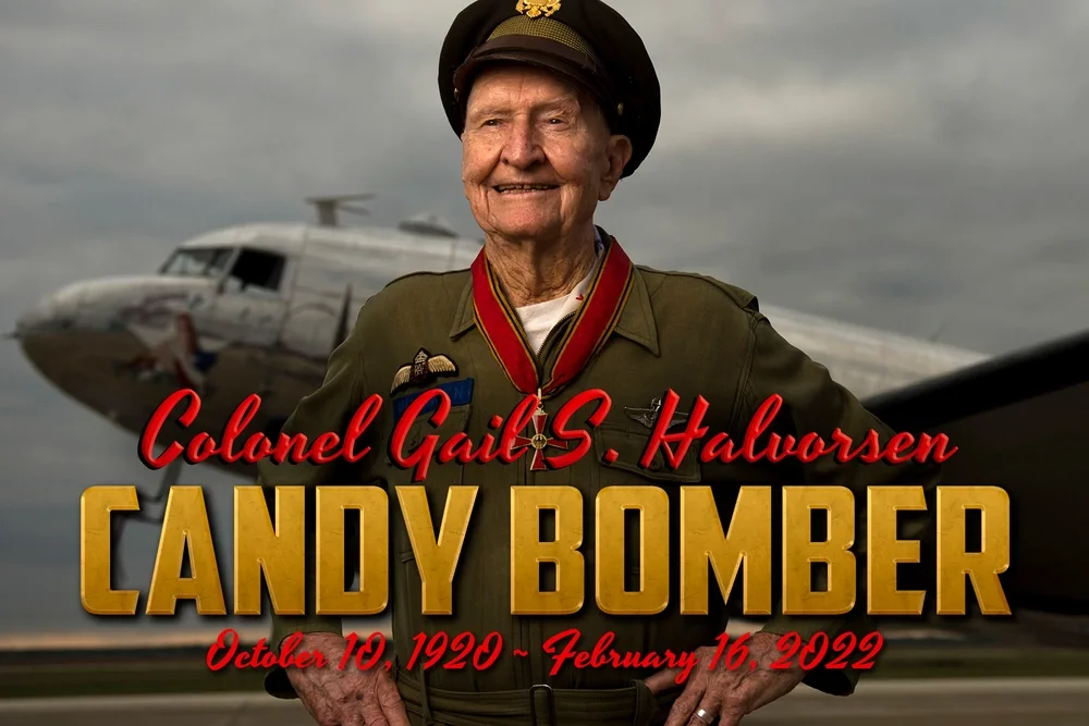 Berlin Airlift ‘Candy Bomber’ Col. Gail Halvorsen dies at 101