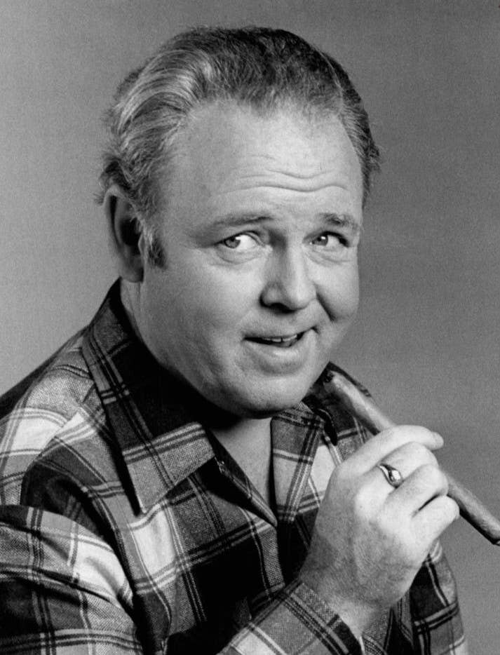 O'Connor as Archie Bunker in <em>All in the Family</em>. Photo courtesy of wikipedia.org.