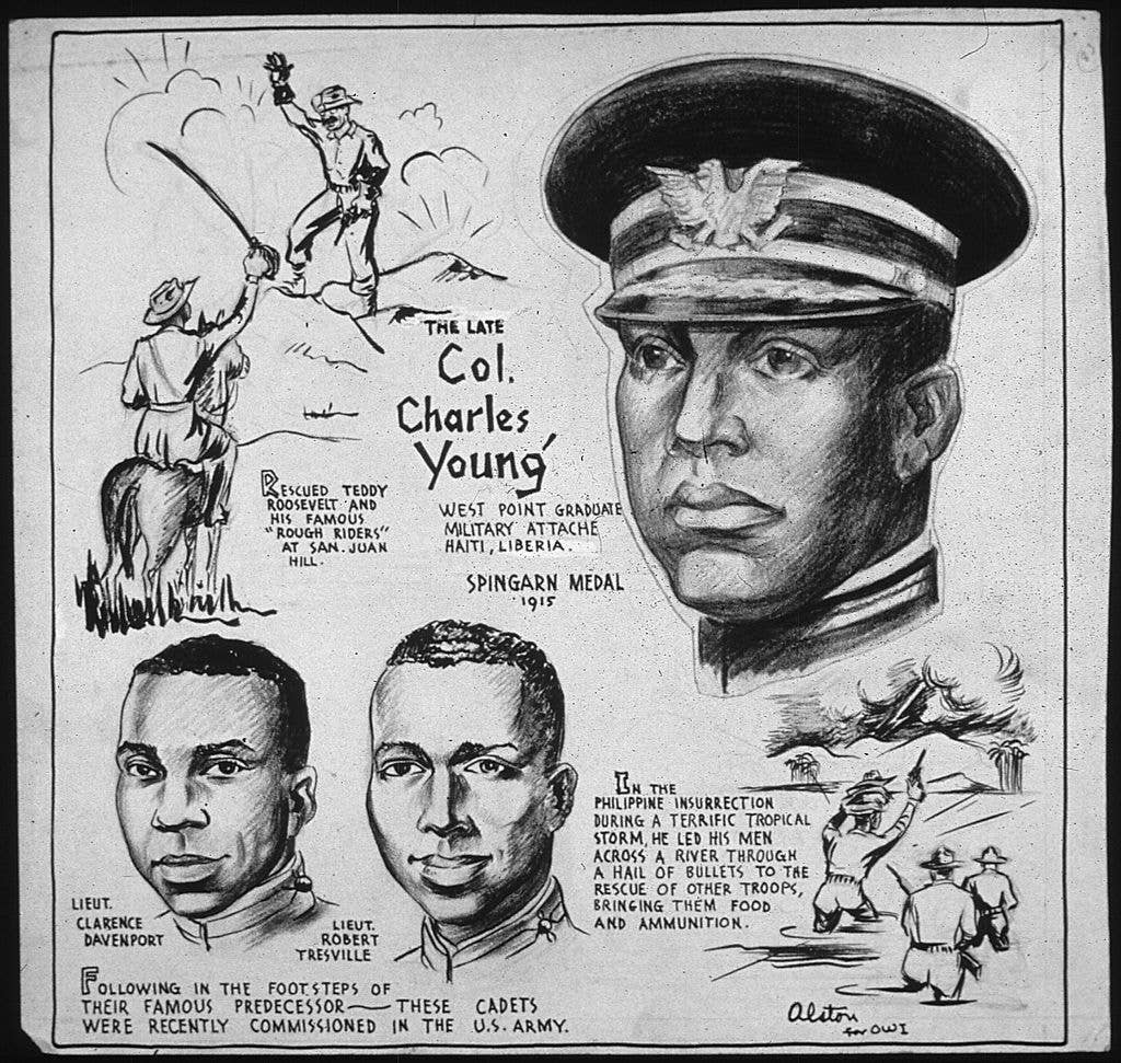 first black Colonel Charles Young cartoon