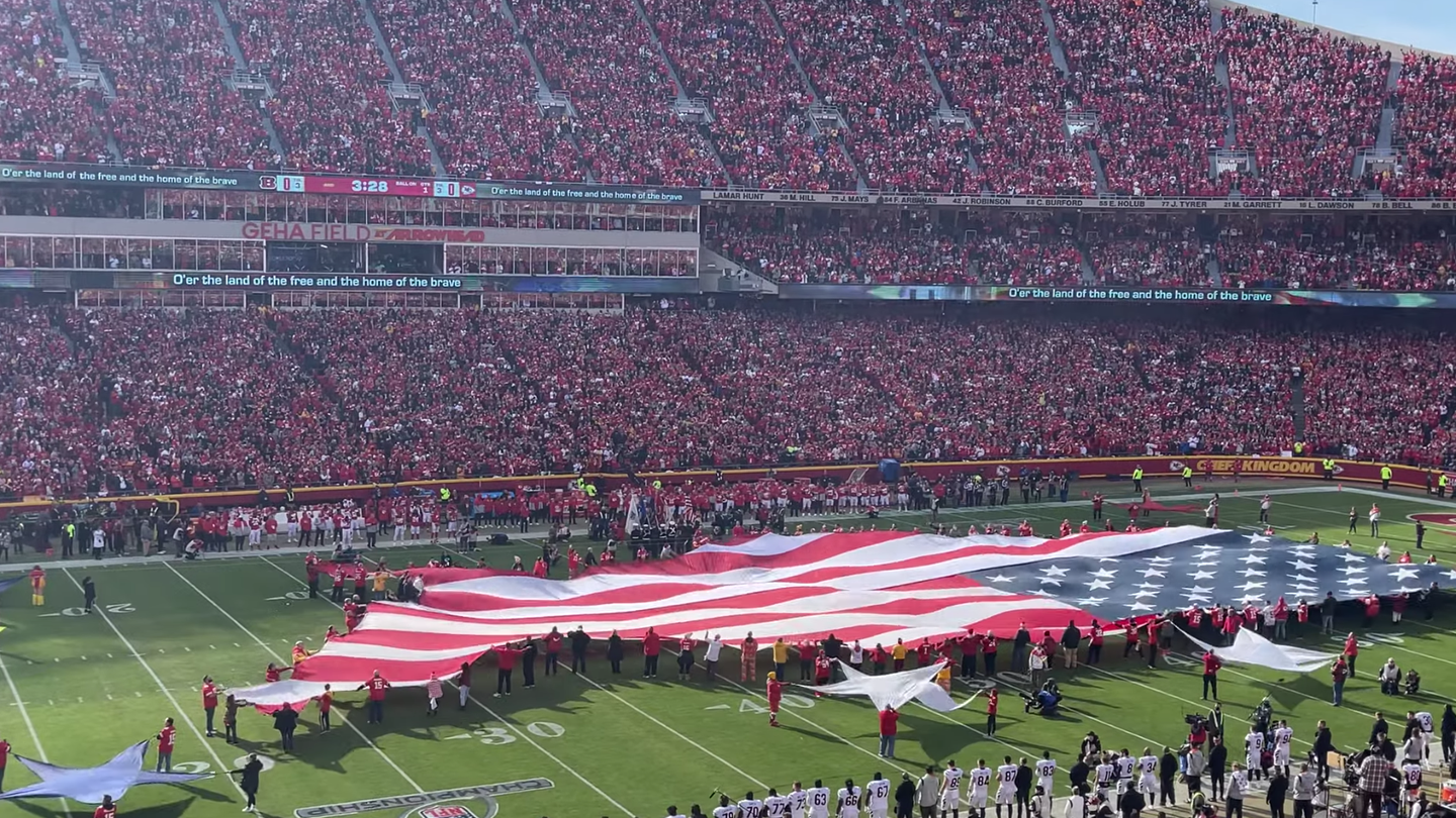 WATCH: Patriotism in action – Chiefs fans sing National Anthem after singer’s mic fails
