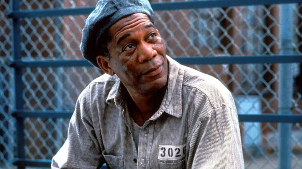 Morgan Freeman as Red in <em>The Shawshank Redemption</em>. Photo courtesy of slashfilm.com.