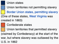 4 Southern counties that seceded from the Confederacy during the Civil War