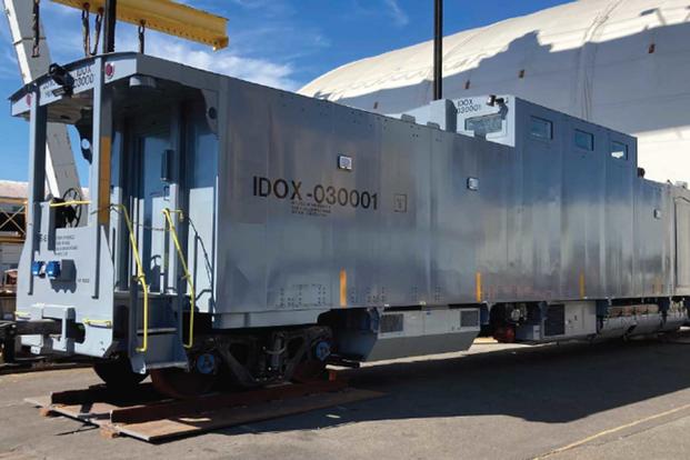 Check out the Navy’s powerful nuclear security train car