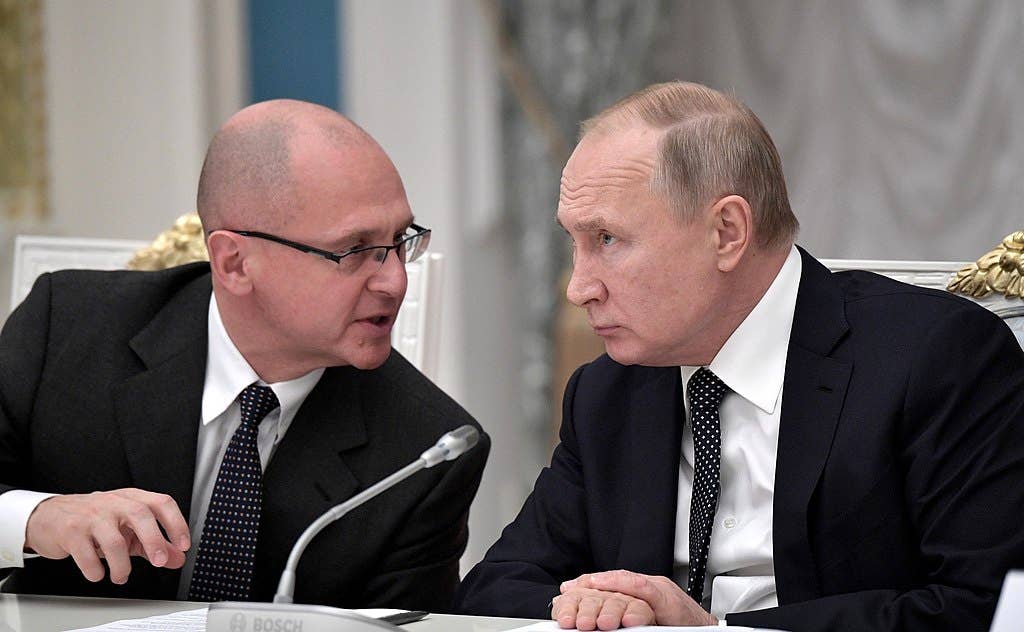 Putin's First Deputy Chief of Staff Sergey Kiriyenko (left) is in charge of Russia's domestic politics.