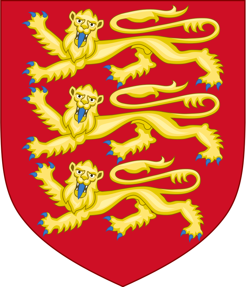 The "three lions" of the Royal Arms of England.