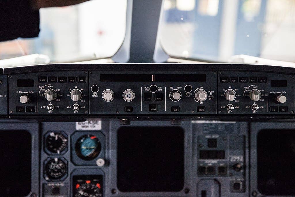The autopilot flight control unit of an Airbus A340.