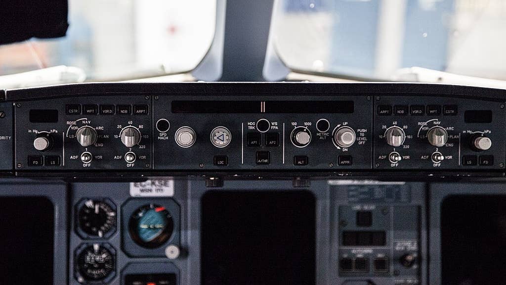 The autopilot flight control unit of an Airbus A340.