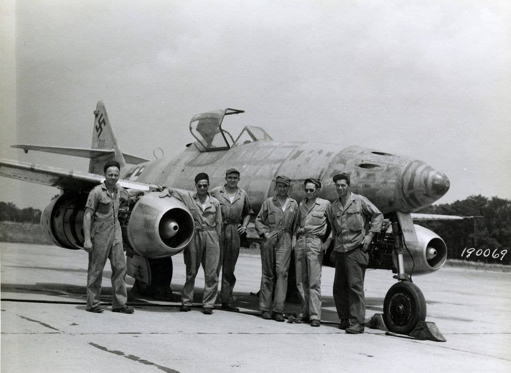<em>Cardenas was one of the few American pilots to fly the Me 262 (U.S. Air Force)</em>