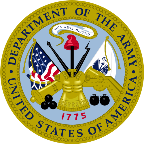 The emblem of the Department of the Army, derived from the seal of the U.S. War Department.