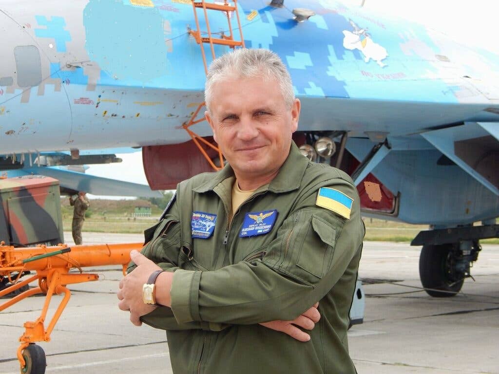 <em>Oksanchenko returned to the skies to fight against the Russian invasion <em>(Armed Forces of Ukraine)</em></em>