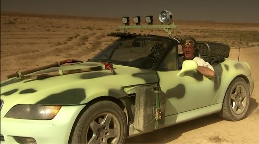 james may with jerry cans