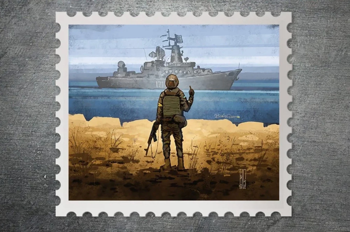 Ukraine Snake Island defenders&#8217; now-famous battlecry honored with stamp